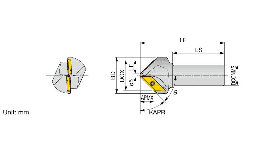 ECC31005RU-60 CHAMFER MILL