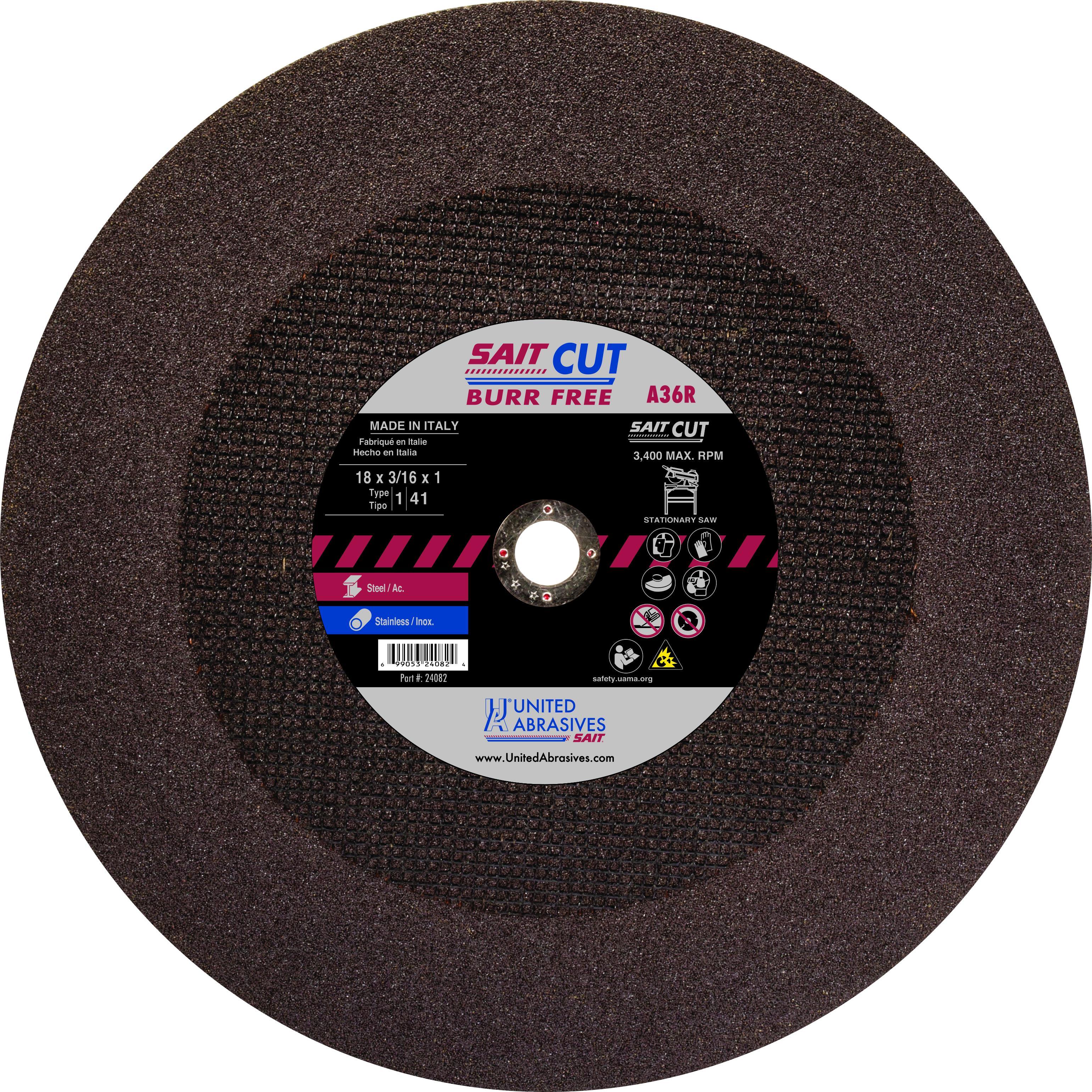 WHEEL CUT-OFF 18IN 3/16IN 1IN A36R MDM R