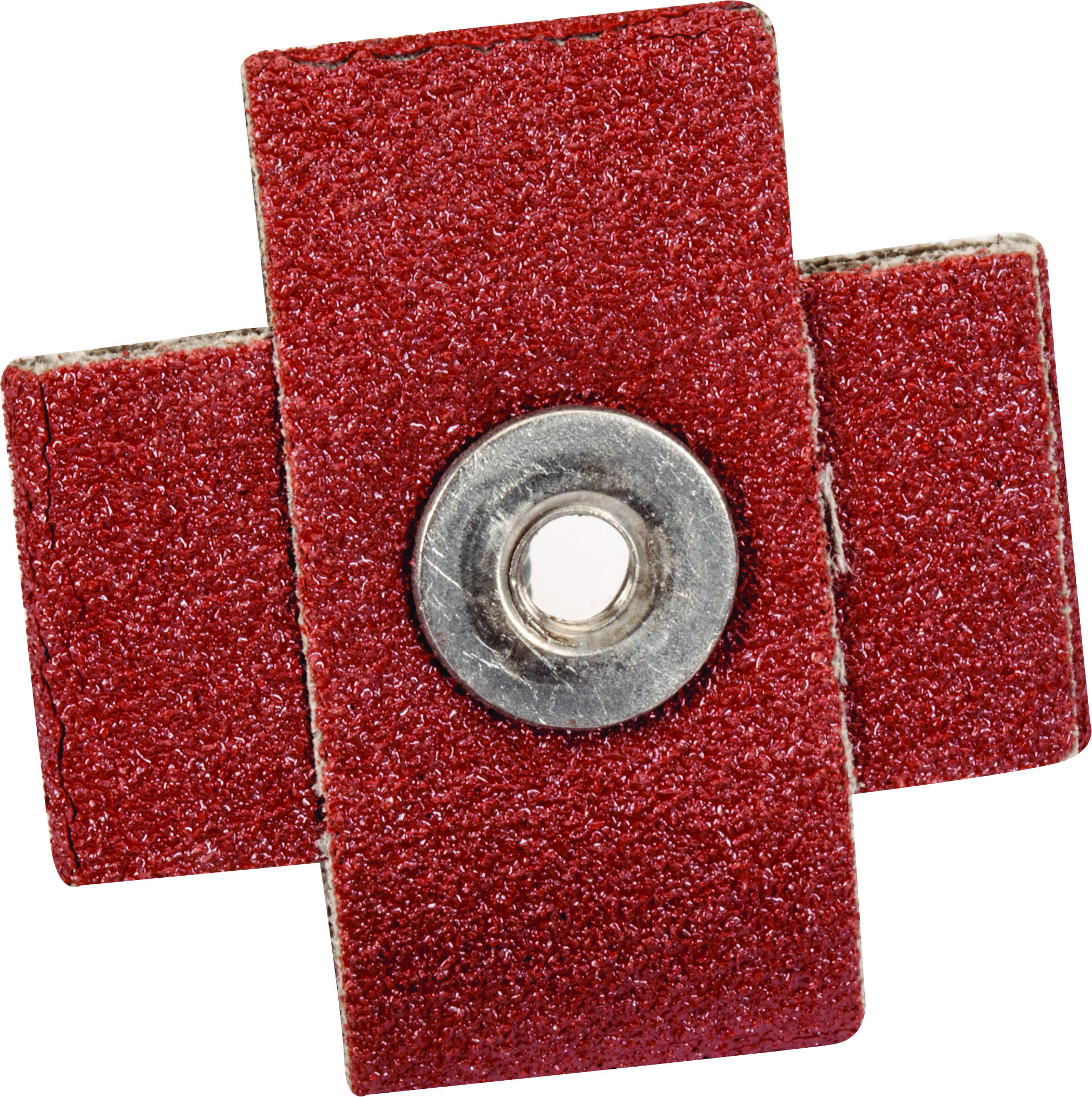 United Abrasives-SAIT 48042 Cross Pad, 1-1/2 in L 1-1/2 in W 1/2 in THK Pad, 8-32 Eyelet Thread, 80 Grit