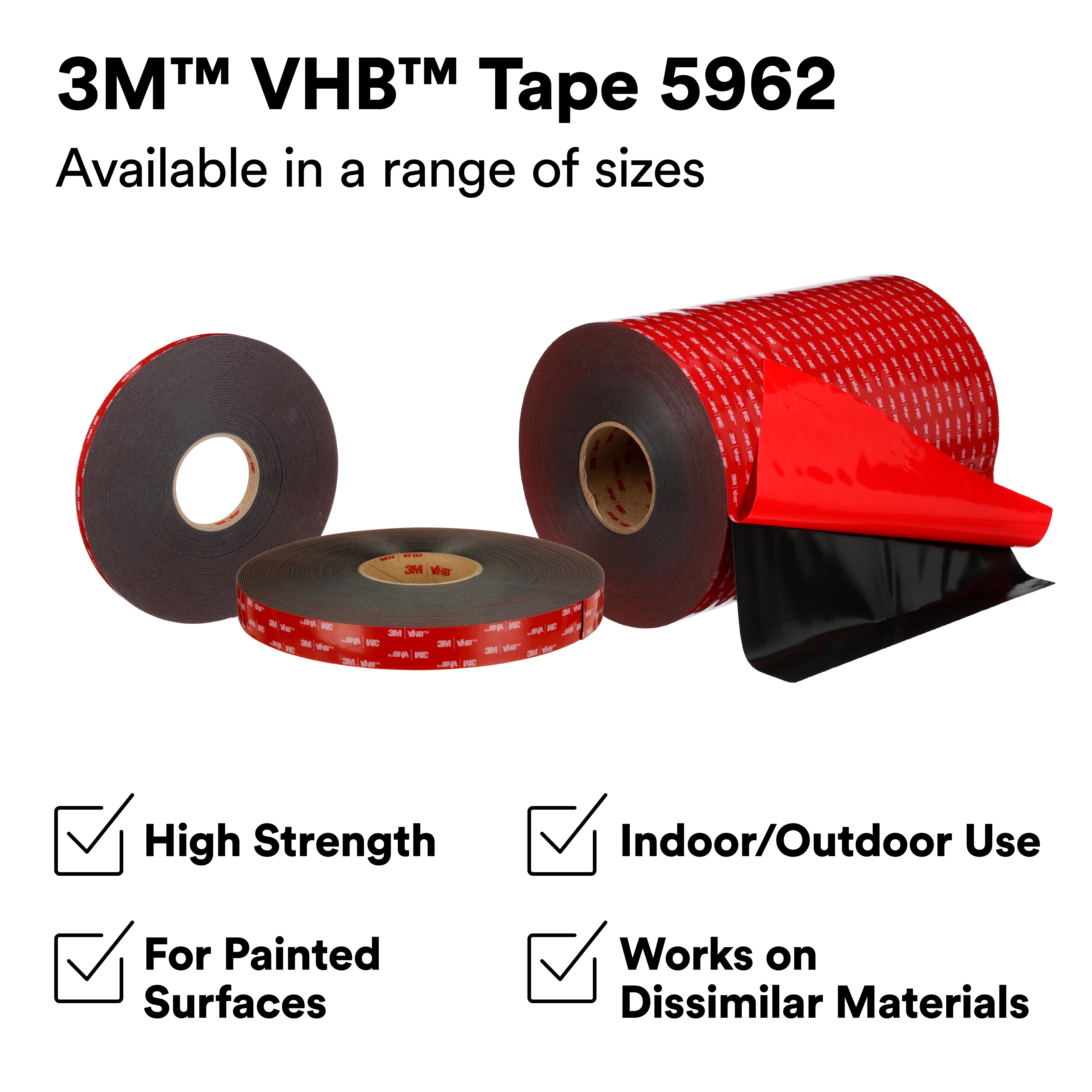 5962 1/4 X 36YD BLACK VHB TAPE