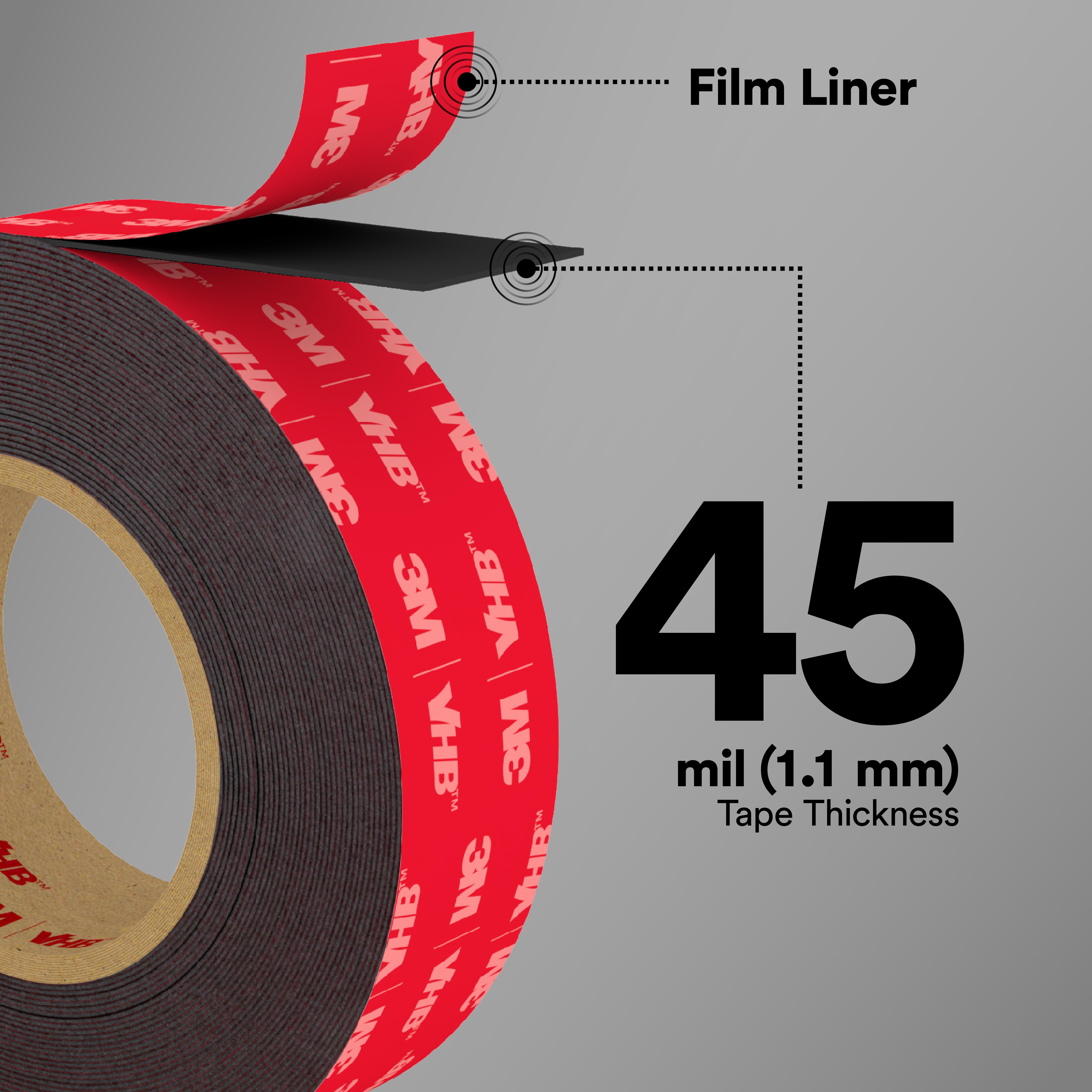 5952 1/4 X 36YD BLACK VHB TAPE