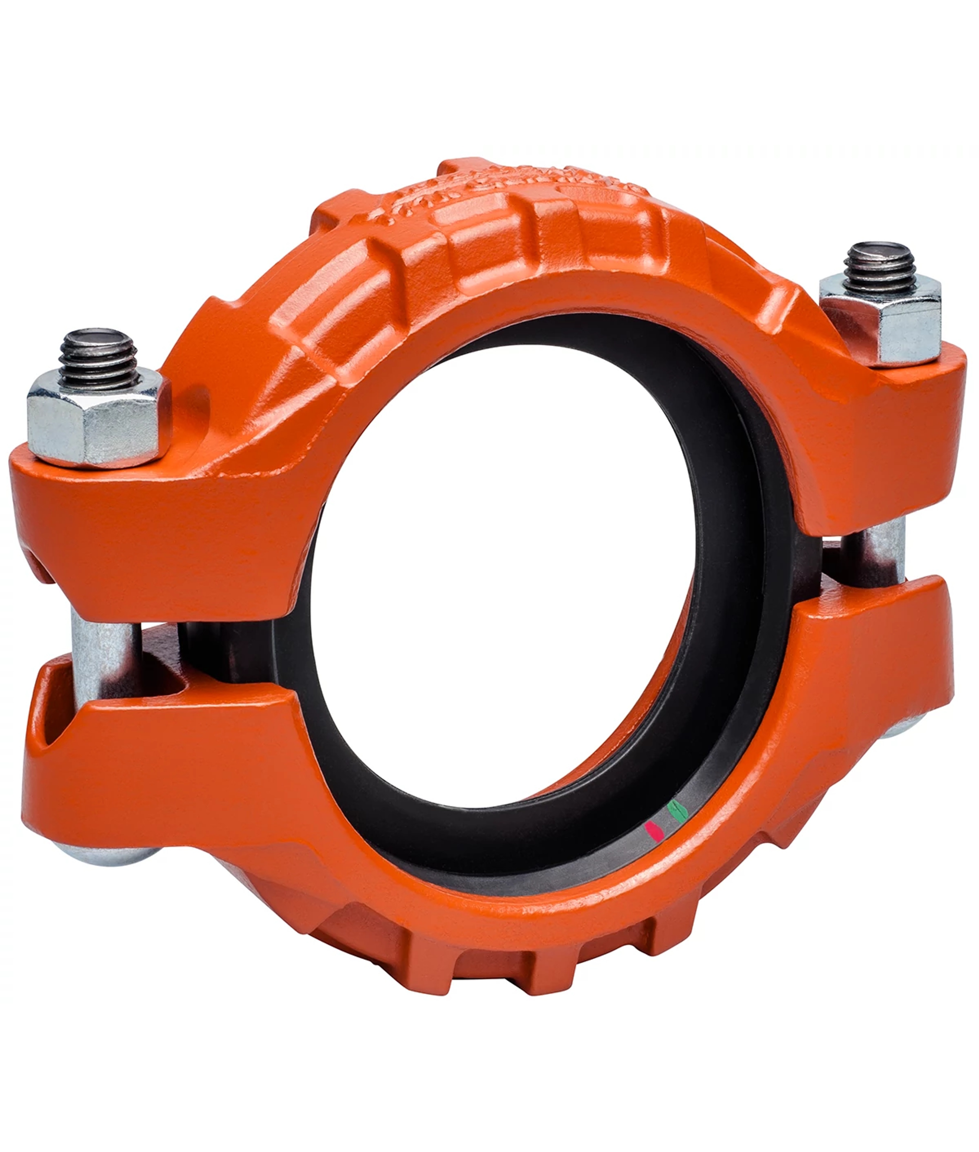 COUPLING 6IN GRVD DUCTILE IRON ORN ENAM