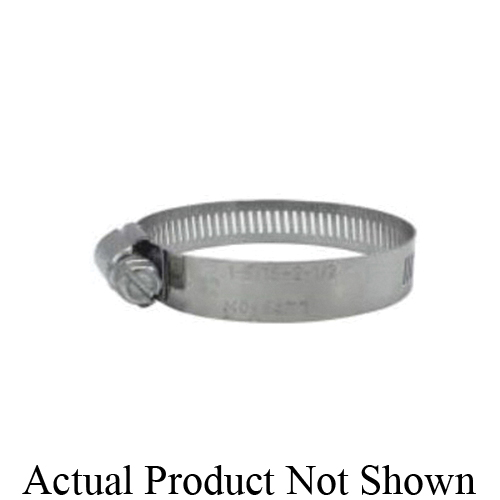 Wal-Rich 2208006 Hose Clamp, 7/16 to 25/32 in Clamping, #6 Trade, Carbon Steel Band