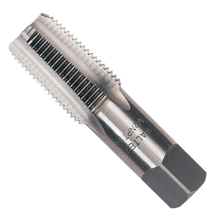 Walter Surface Technologies 02C120 02C Taper Pipe Tap, 3/4 in to 14, 3.27 in OAL, Square Shank