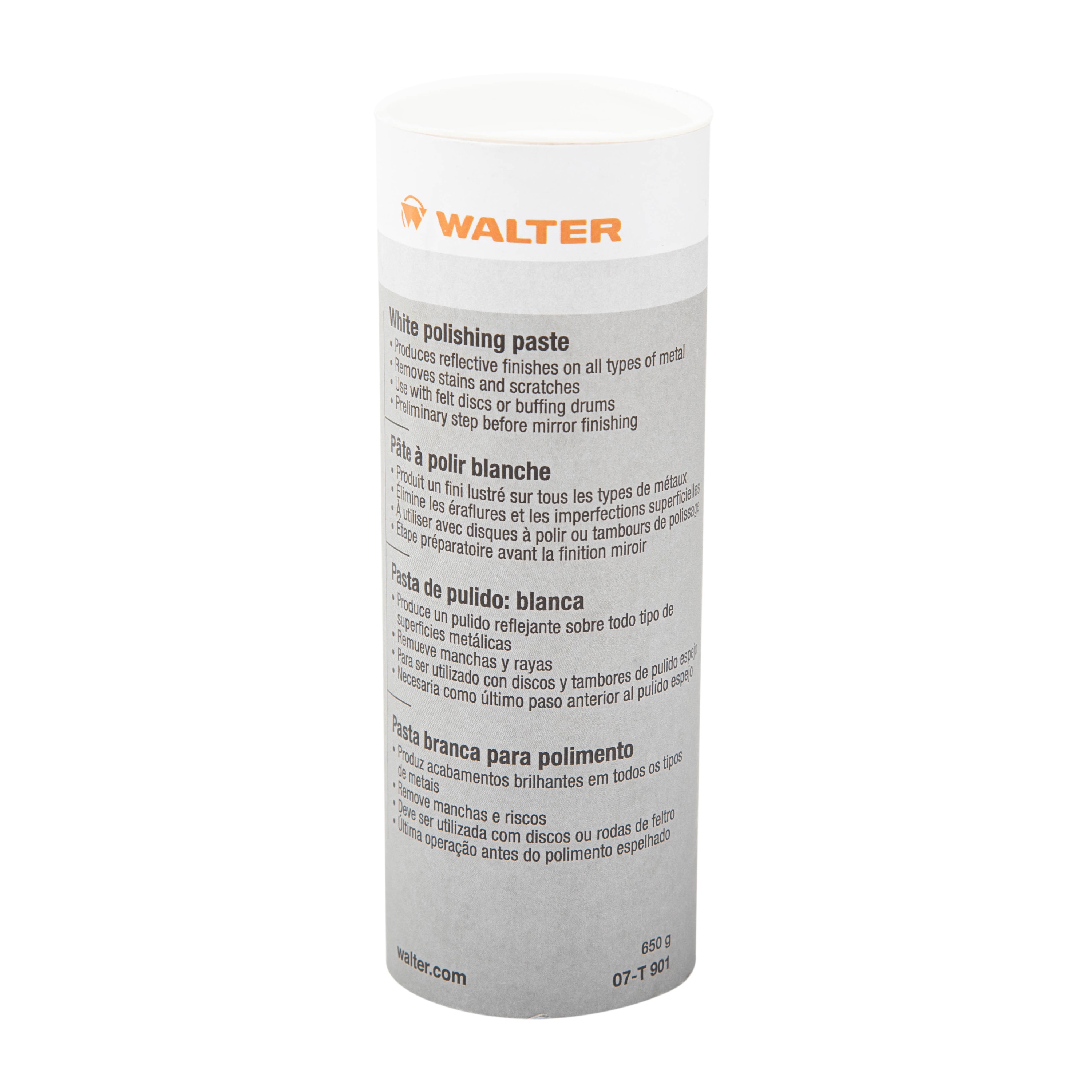 PASTE POLISHING 5OZ TUBE WHT RECLOSABLE