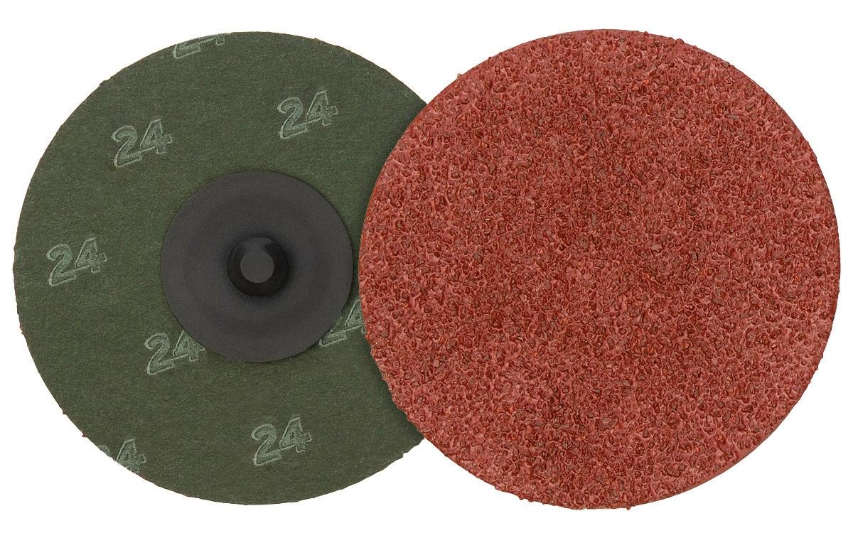Walter Surface Technologies ALLSTEEL™ SPINLOCK™ 09-D 202 Fiber Disc, 3 in Dia Disc, 24 Grit, Aluminum Oxide Abrasive