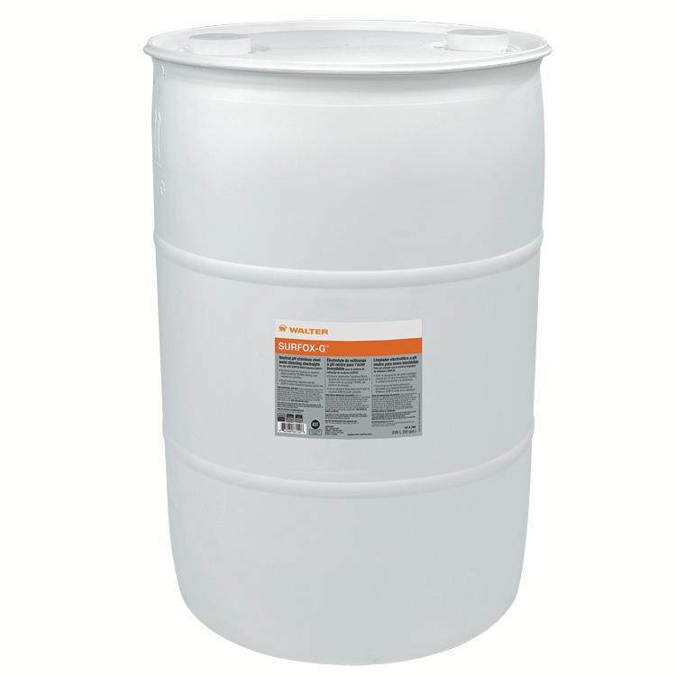 Walter Surface Technologies 54A068 SURFOX-G™ Electrolyte Solution, Composition: Phosphoric Acid, Liquid Form, 55 gal, Clear