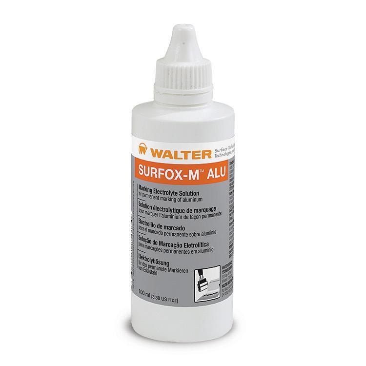 Walter Surface Technologies 54A131 SURFOX-M Welding Cleaner, Liquid Form, 100 mL Container, Green