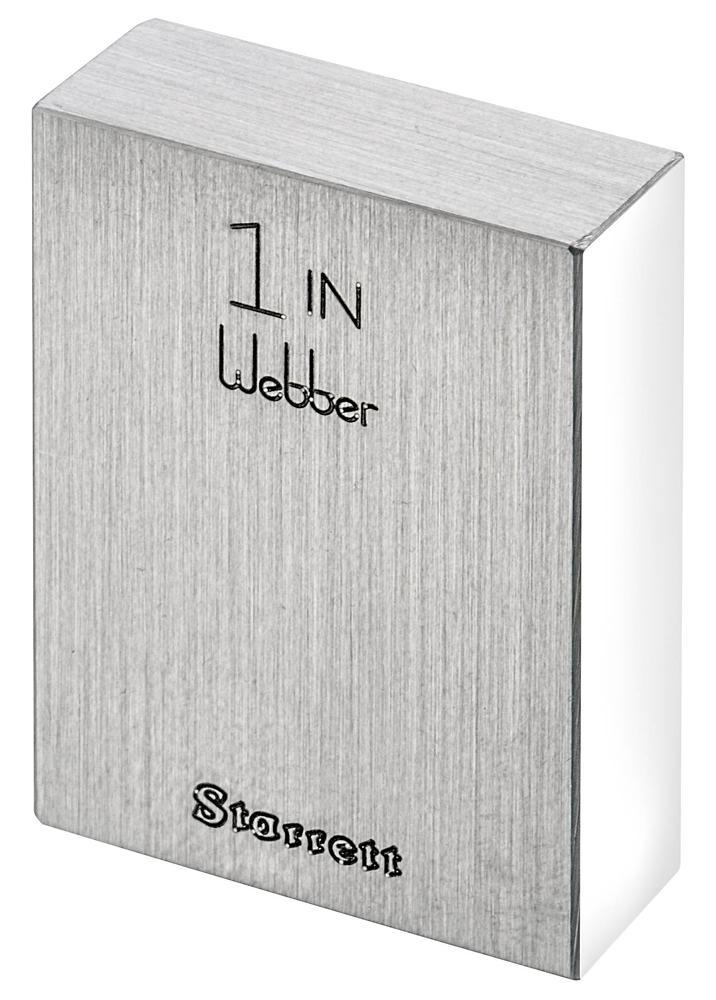 Webber Gage RS 1.000 A1 Rectangular Gage Block Accessories, 1 inch Size, Steel
