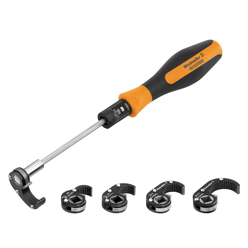 Weidmuller 1920000000 Screwty® Bolting Tool Set, For Use With M12 Female, M8 Female, M23 Plugs and Sockets