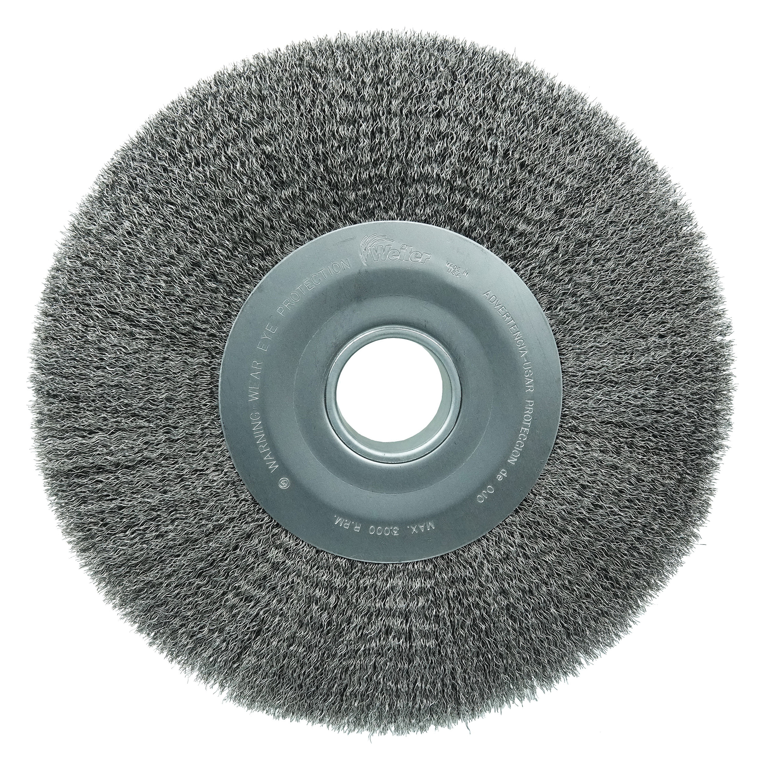 BRUSH WHL 12IN 2IN 0.014IN CRIMPED 2IN