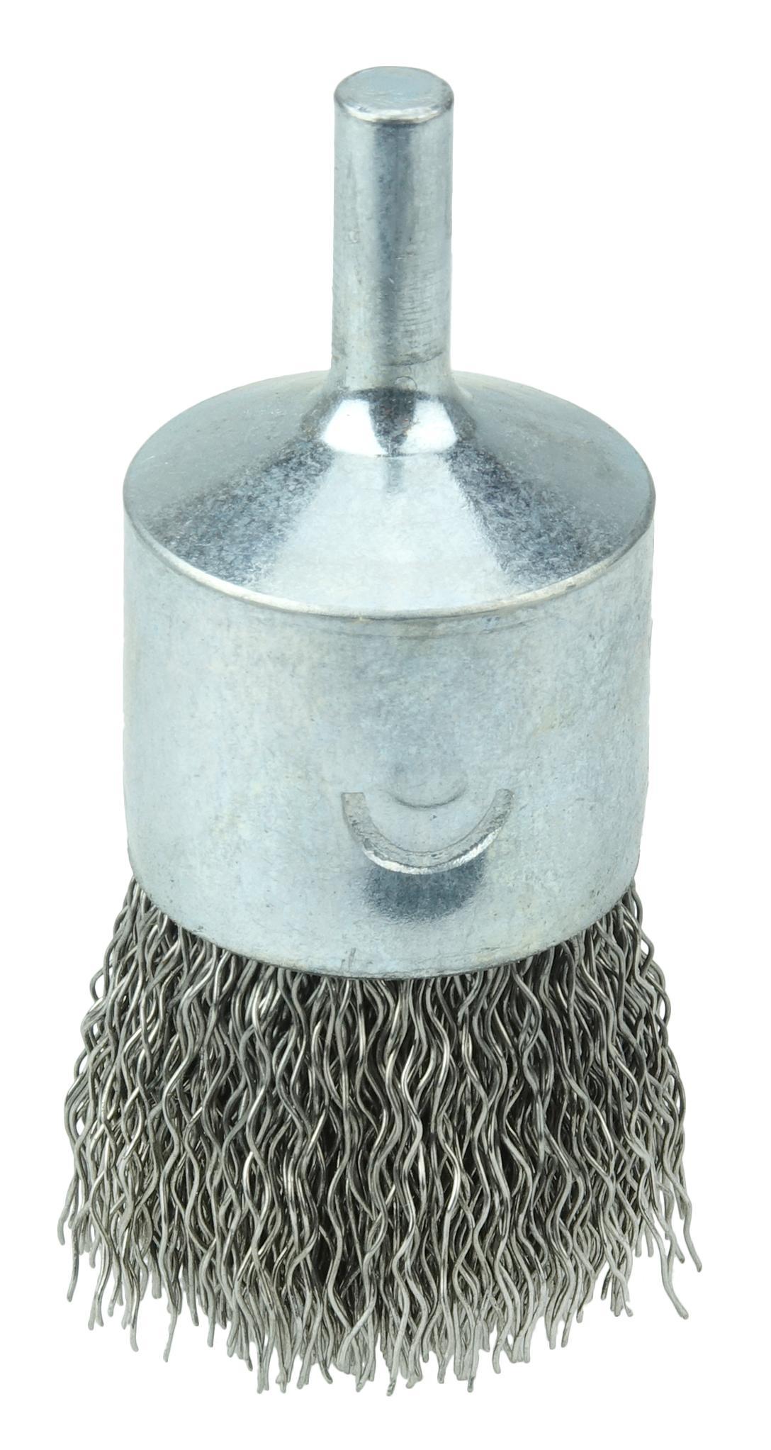 BRUSH END 1IN 1/4IN CRIMPED 0.02IN