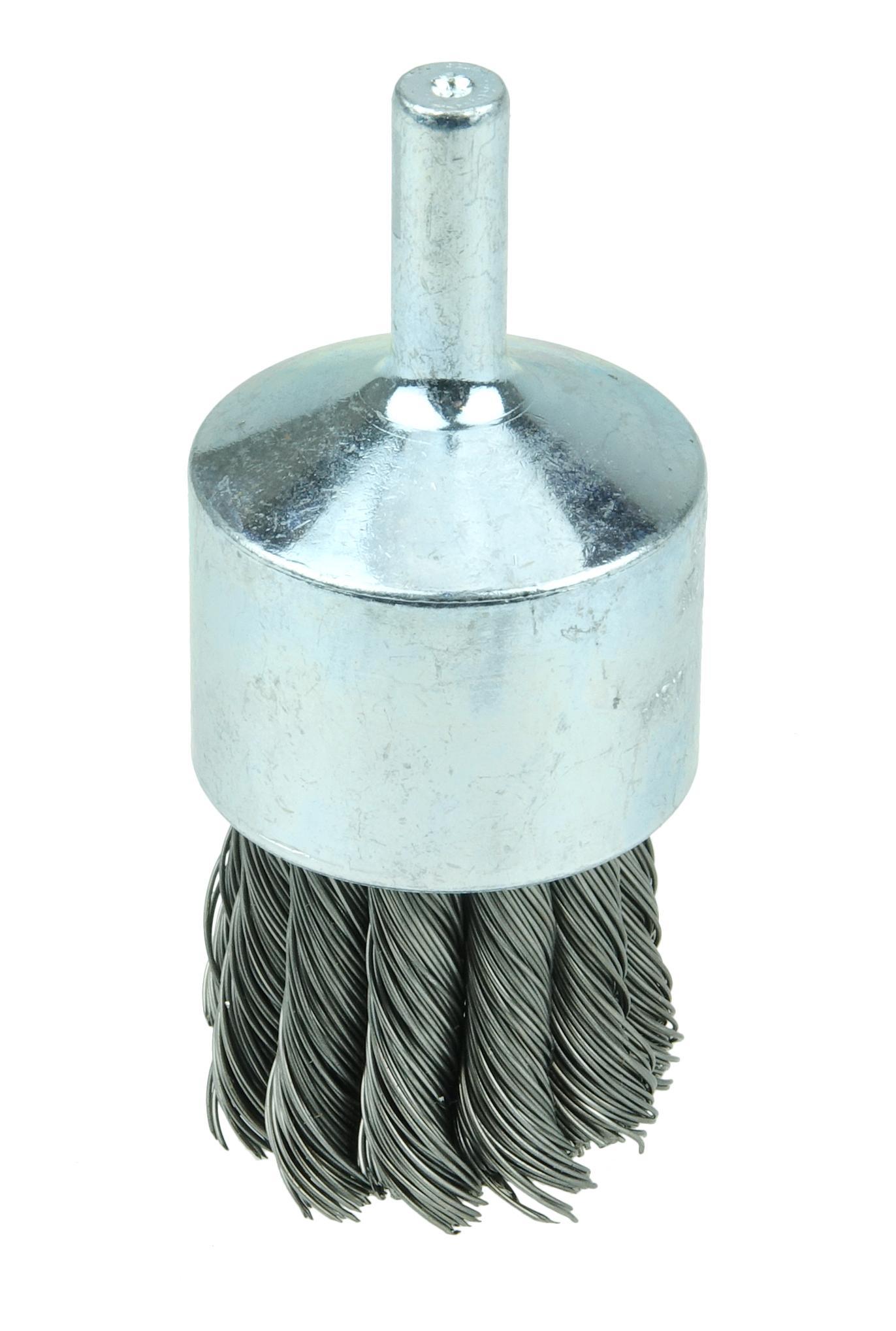 BRUSH END 1-1/8IN 1/4IN KNOT 0.014IN STL