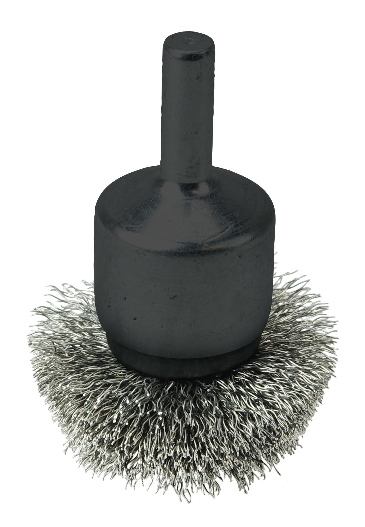 BRUSH END 1-1/2IN 1/4IN CRIMPED 0.006IN