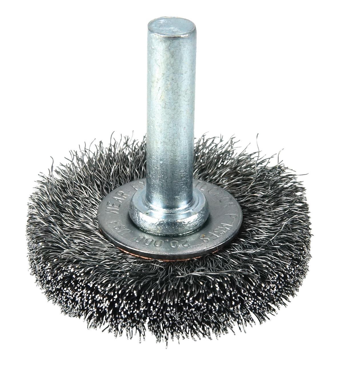 BRUSH WHL 1-1/2IN 0.008IN CRIMPED CS RDL