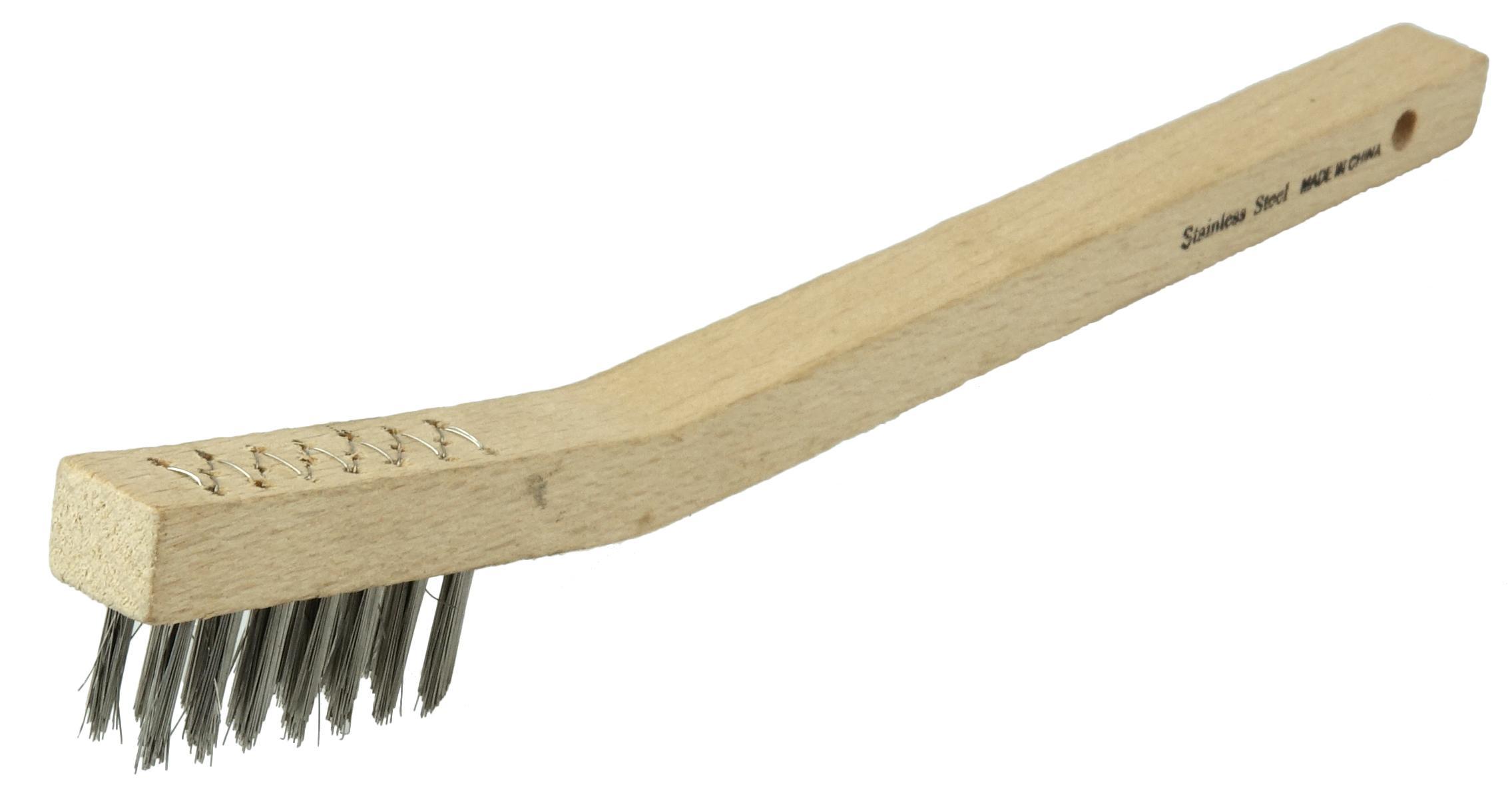 BRUSH SCRATCH 7-3/4INLX3/8INW SS 1/2IN