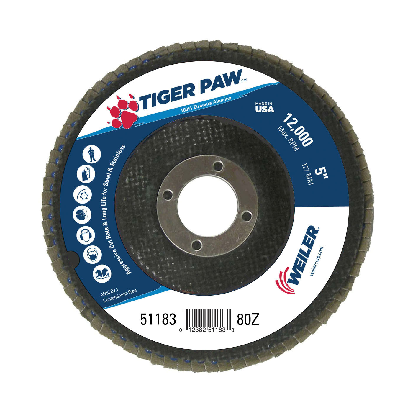 DISC FLAP ABRSV 6IN 7/8IN 40 CRS PHEN