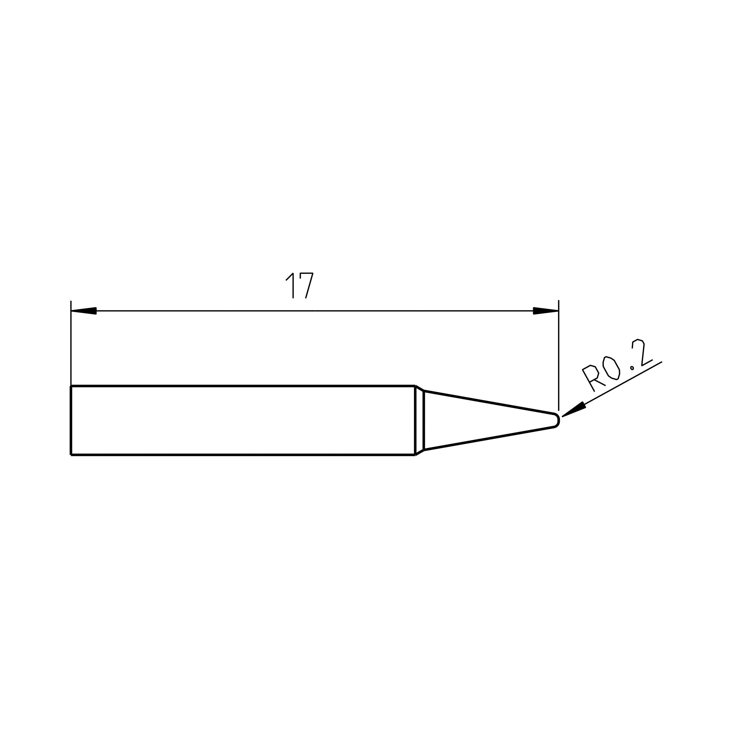 TIP SLDR WXPP/WXPP MS 40 W SLDR PCL CONL
