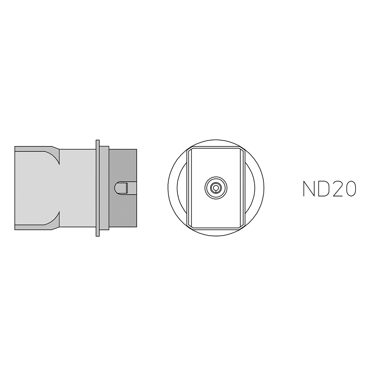 NOZZLE GAS HOT HAP2 HAP3 WHA 900 ND20