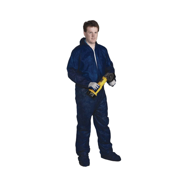 COVERALL SAF 5XL NAVY BL SPUNBOND PP