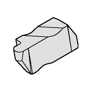 WIDIA TopGroove™ 3607301 Full Radius Grooving Insert, ANSI Code: NR2031R TN6025, NR Insert, 2 Insert, Right Hand Cutting, 0.062 in W Cutting, Manufacturer's Grade: TN6025, TiAlN