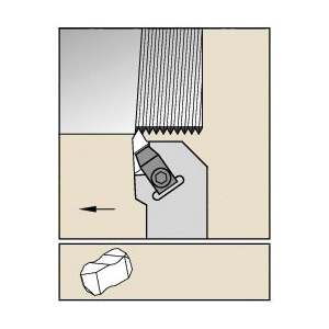 WIDIA TopThread™ 3639024 Square Shank Toolholder, ANSI Code: NSL163D, External Thread, Left Hand of Holder