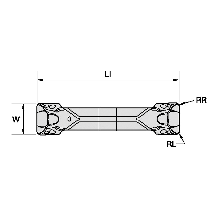 WIDIA 4113566 Precision Ground Grooving Insert, ANSI Code: WMTS300M3P03PT WU10HT, Square Shape, WMT Insert, 3 Insert, Neutral Cutting, 3 mm W Cutting, Manufacturer's Grade: WU10HT, Uncoated