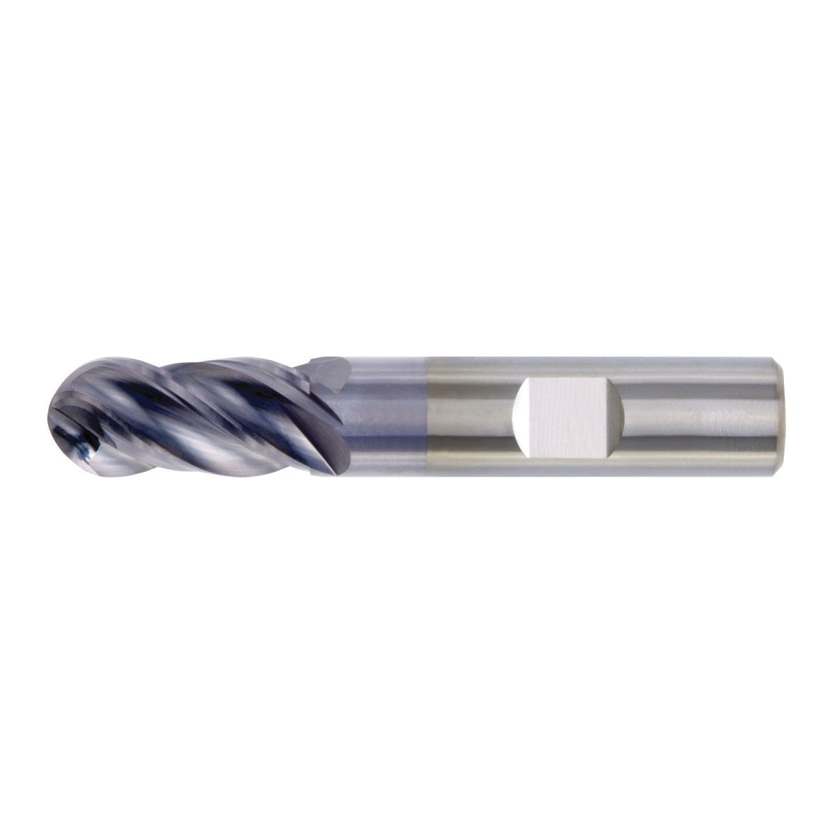 WIDIA HANITA 2837707 VariMill I™ 4V00 Ball Nose Center Cutting High Performance Single End End Mill, 3/4 in Dia Cutter, 1-1/2 in Length of Cut, 4 Flutes, 3/4 in Dia Shank, 4 in OAL, TiAlN