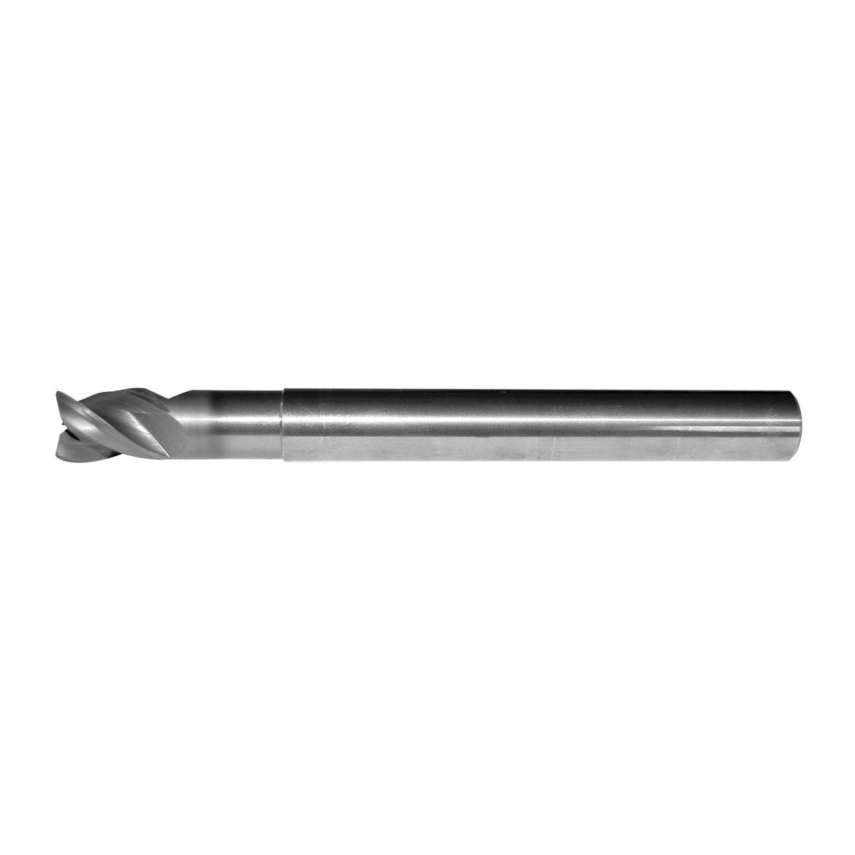 WIDIA HANITA 3474848 AluSurf™ 5AN3 Center Cutting High Performance Single End End Mill, 3/8 in Dia Cutter, 0.06 in Corner Radius, 7/16 in Length of Cut, 3 Flutes, 3/8 in Dia Shank, 4 in OAL, Uncoated