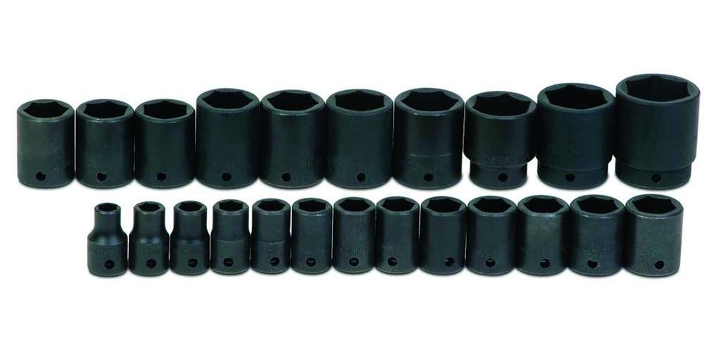 IMPACT SOCKET SET 6 1/2IN 23 10MM