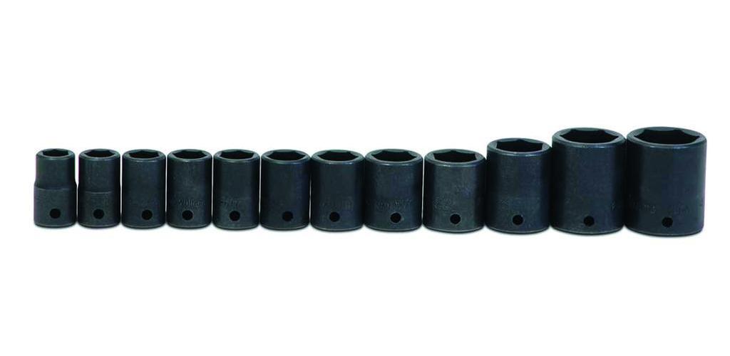 IMPACT SOCKET SET 6 1/2IN 12 13MM