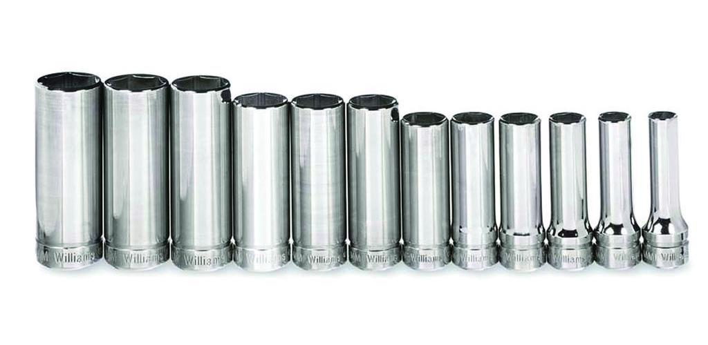 SOCKET SET 6 3/8IN 12 8MM CLIP RAIL