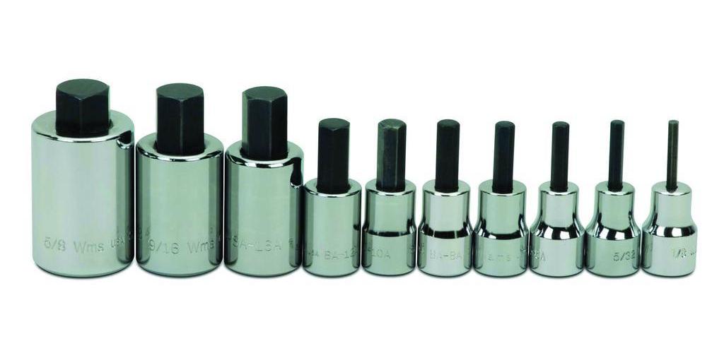 SOCKET DRIVER BIT SET 3/8 1/2IN 1/8IN