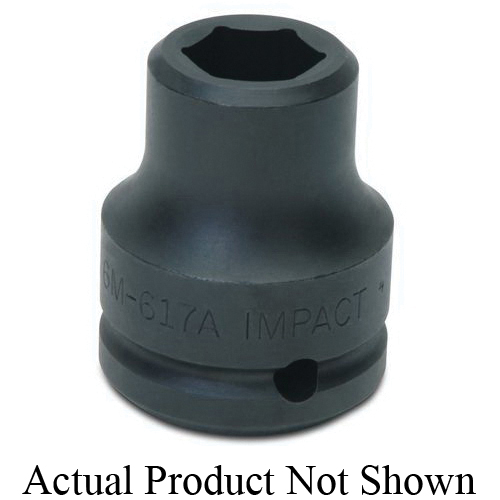 IMPACT SOCKET SET 6 3/4IN 8 19MM INDL BK