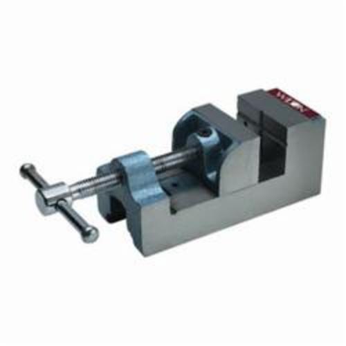 Wilton® 12860 Continuous Nut Standard Drill Press Vise, 8-19/64 in L x 3-3/4 in H, 3-1/8 in Jaw Opening, 600 lb Capacity, Cast Iron