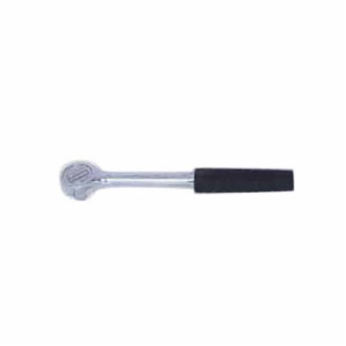 Wright Tool 4400 Double Pawl Hand Ratchet, 1/2 in Drive, Round Head, 10-1/2 in OAL, Forged Alloy Steel, Polished Chrome, ASME B107.10M