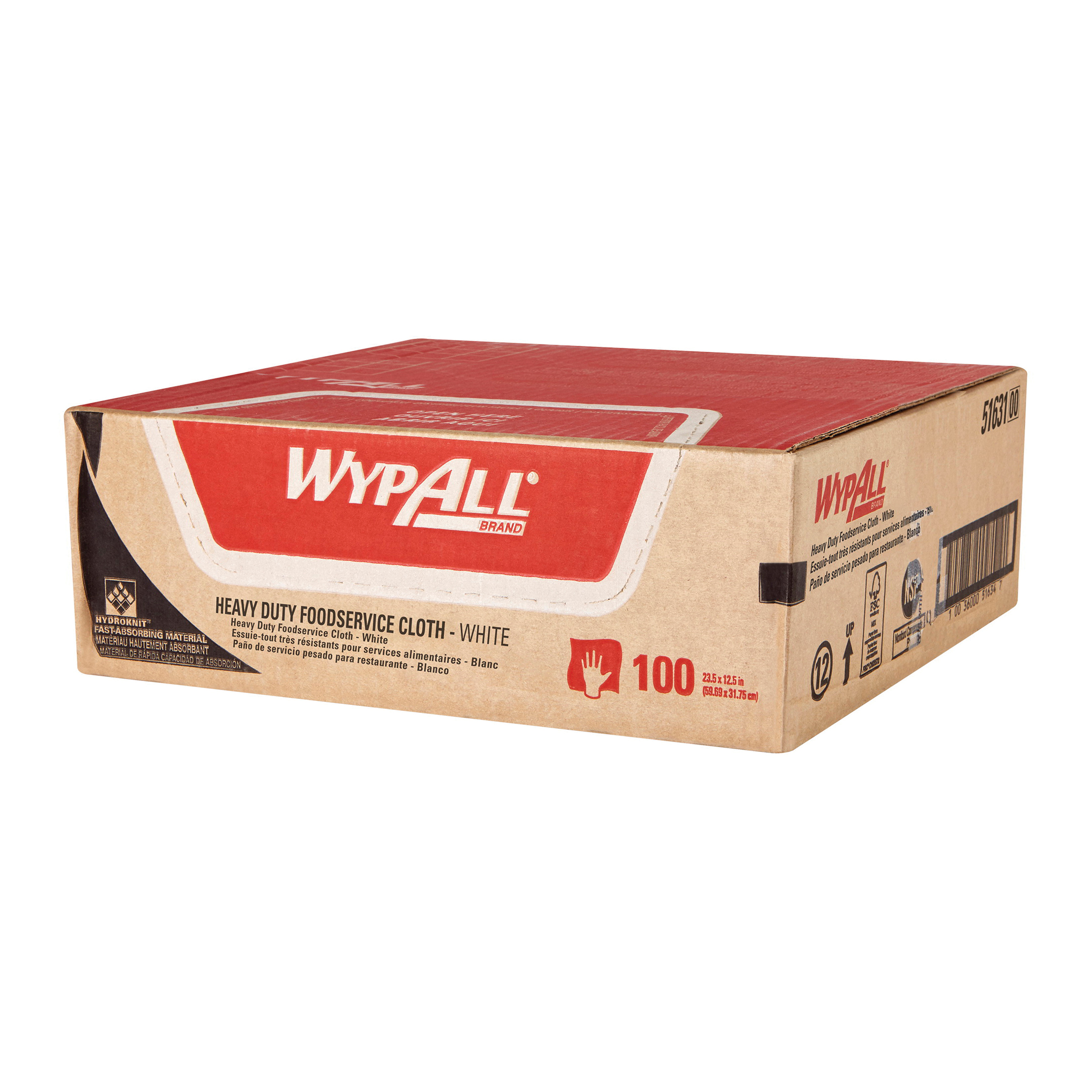 TOWEL SVCE FOOD 12-1/2IN W 100 SHEETS