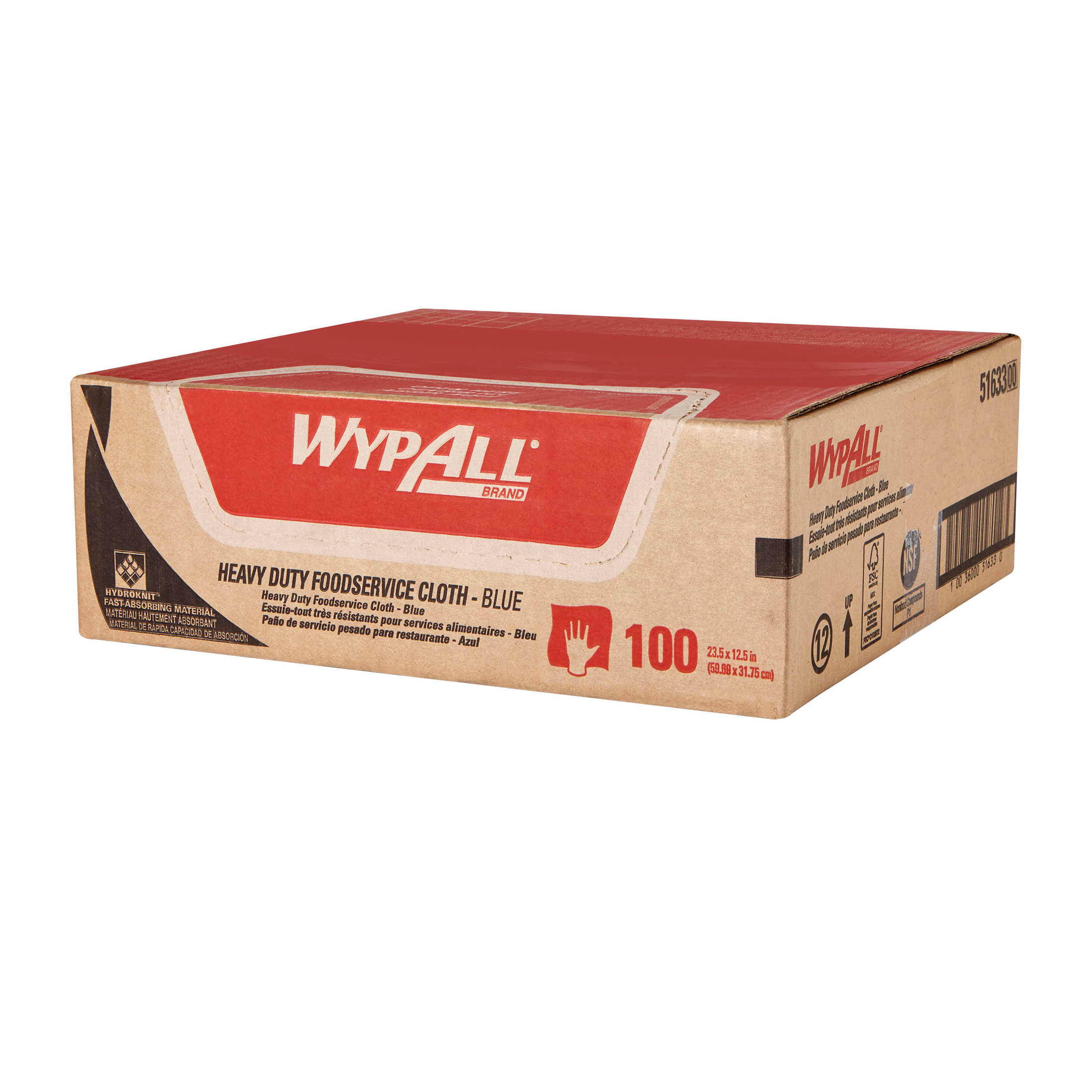 TOWEL SVCE FOOD 12-1/2IN W 100 SHEETS