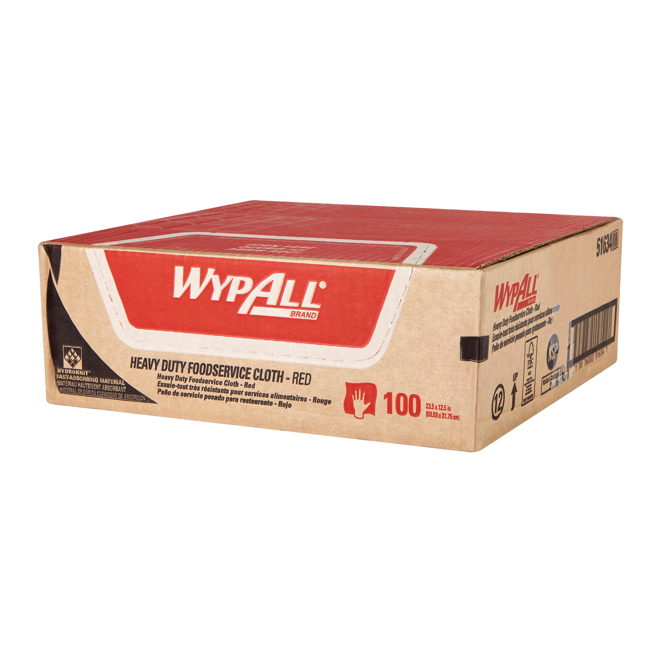 TOWEL SVCE FOOD 12-1/2IN W 100 SHEETS R