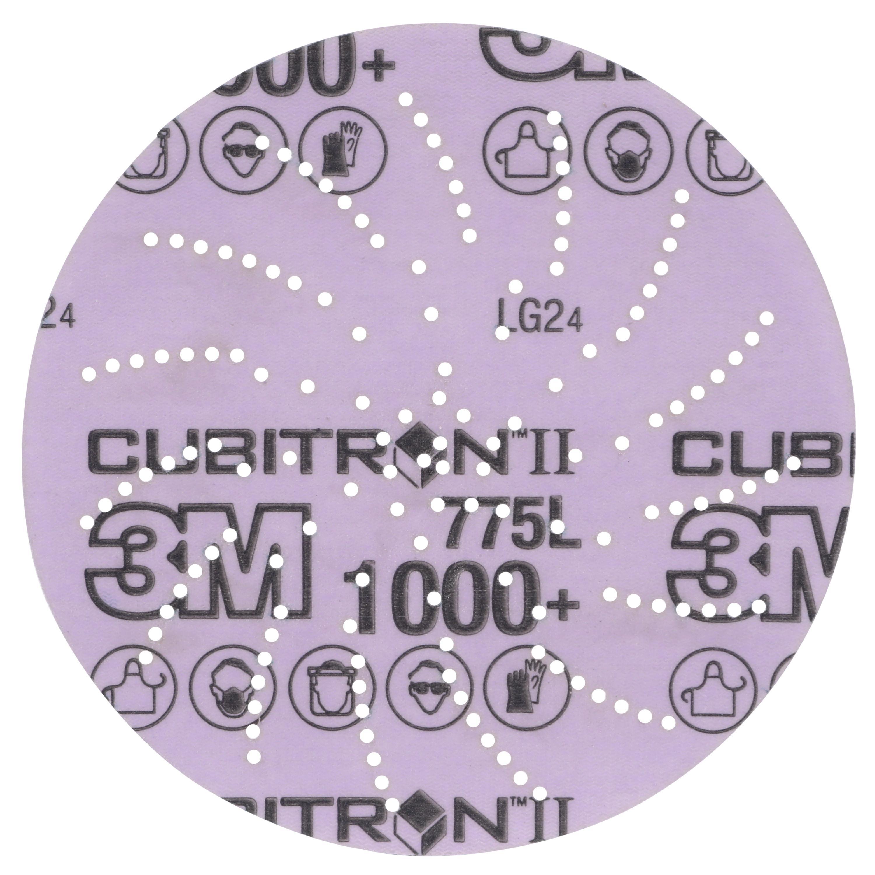 Xtract™ 7100383673 775L Hook and Loop Disc, 5 in Dia Disc, 1000+ Grit, Precision Shaped Ceramic Abrasive, Film Backing