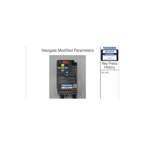 Yaskawa GA50U4001ABA GA500 AC Drive, 240 V AC, 1.2 A, 1/2 hp, 4.25 in W 3.19 in D