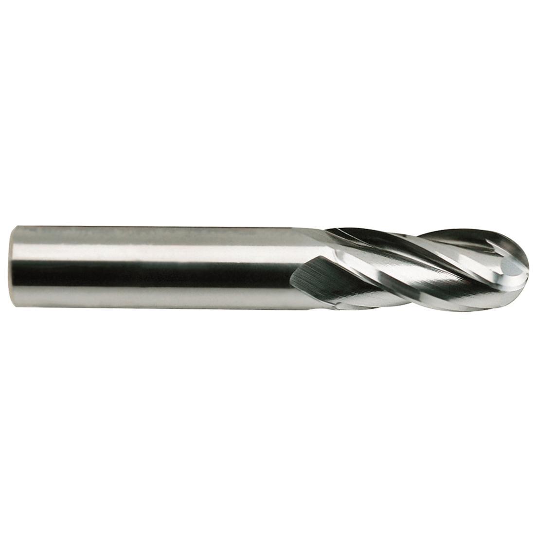 YG-1 E5249064 E5049 Ball Nose Regular Length End Mill, 1 in Dia Cutter, 1-1/2 in Length of Cut, (2) Flutes, 1 in Dia Shank, 4 in OAL, Uncoated