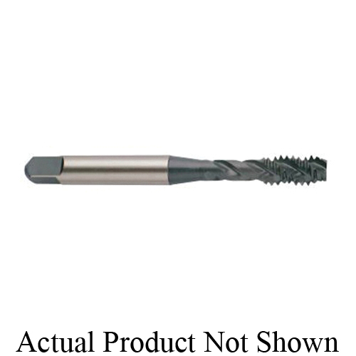 YG-1 E0565 Single End Spiral Flute Tap, Right Hand Cutting, 1/2-13 Thread, H5 Thread Limit, Modified Bottoming Chamfer, Right Hand Flute Direction, 3 Flutes, Hardslick Coated, HSS-E-V3