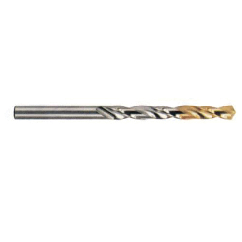 YG-1 DLGP195125 Worm Pattern Jobber Length Drill Bit, 12.5 mm Drill - Metric, 0.4921 in Drill - Decimal Inch, 135 deg Point, HSS-Co 5%, TiN