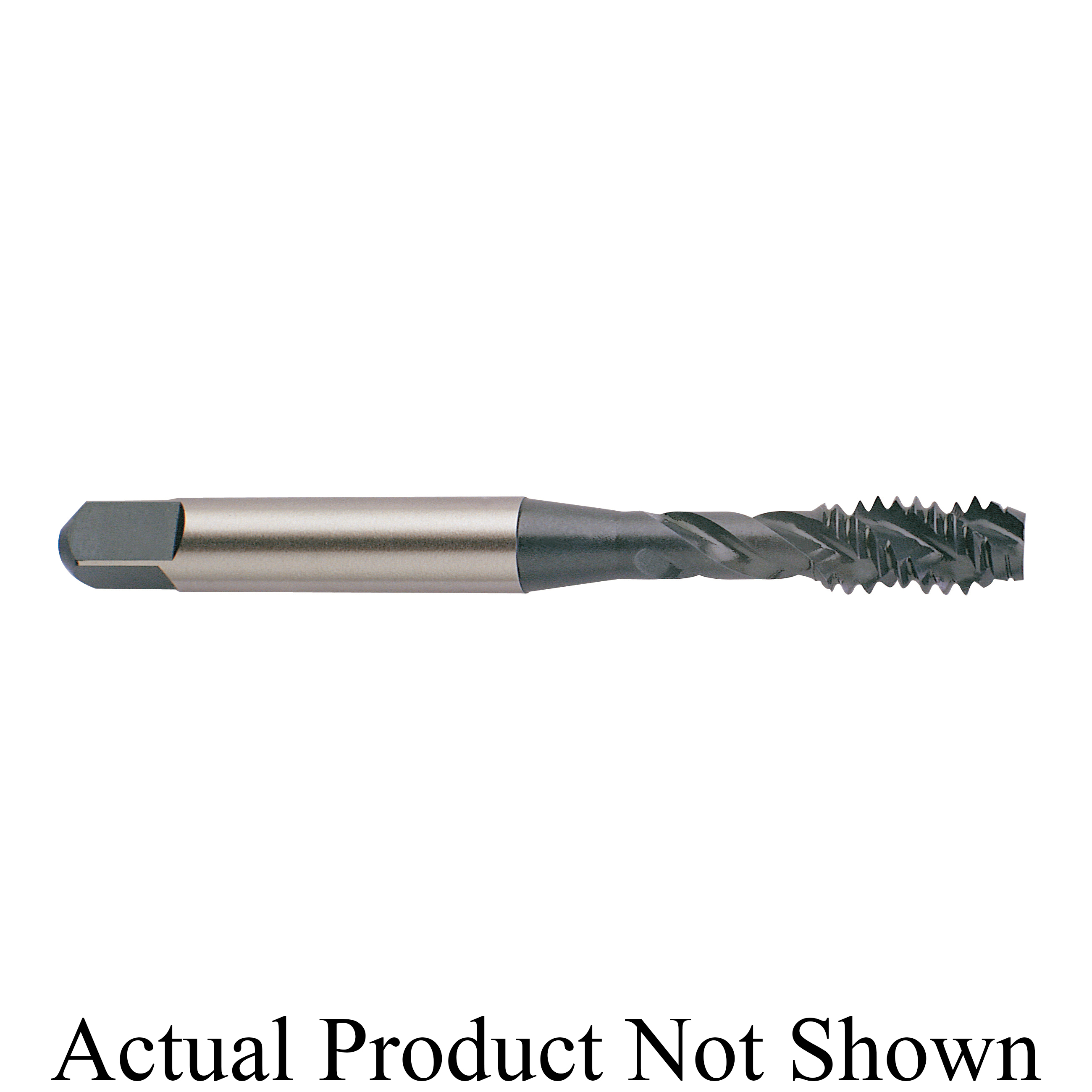 YG-1 E0423 High Performance Spiral Flute Tap, Right Hand Cutting, 1/4-28 Thread, H3 Thread Limit, Modified Bottoming Chamfer, Right Hand Flute Direction, 3 Flutes, TiAlN/WC/C, HSSE-V3