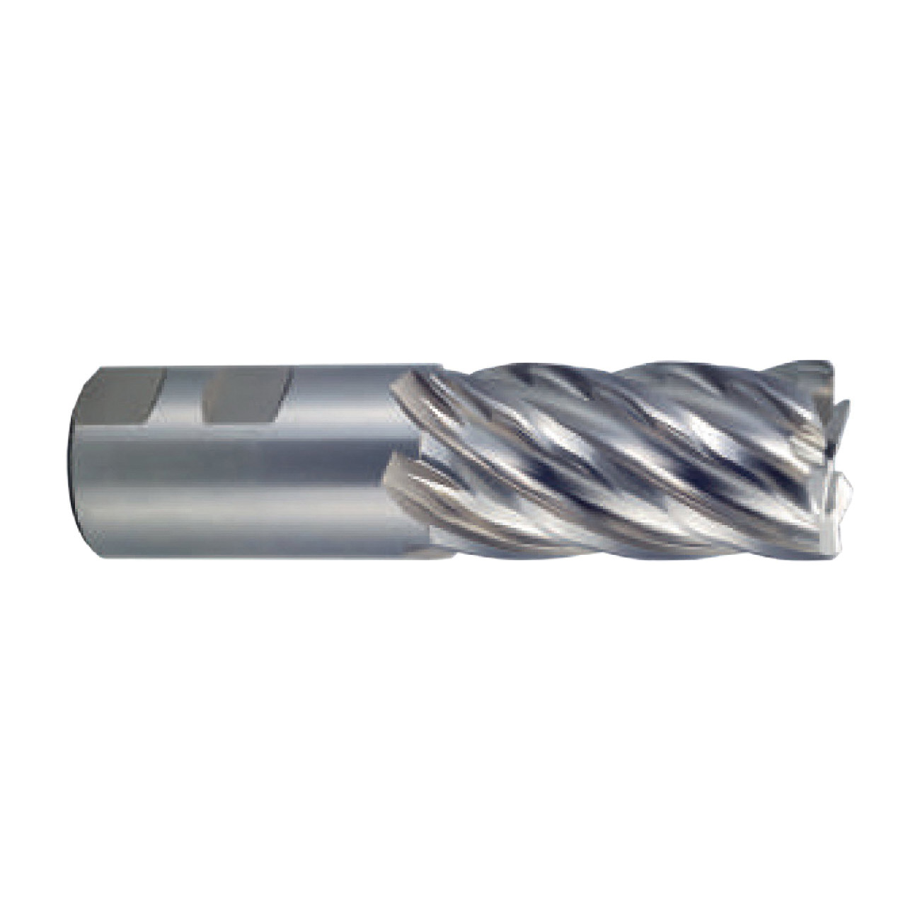 YG-1 SINE-POWER E2F64903 Center Cut Standard Chamfer End Mill, 1 in Dia Cutter, 2 in Length of Cut, 6 Flutes, 1 in Dia Shank, 4-1/2 in OAL, Uncoated