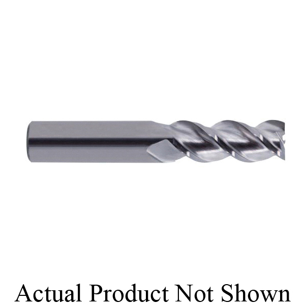 YG-1 EA20481 E5983 ALU-POWER Corner Radius Regular Length End Mill, 3/4 in Dia Cutter, 1-5/8 in Length of Cut, 3 Flutes, 3/4 in Dia Shank, 4 in OAL, Uncoated