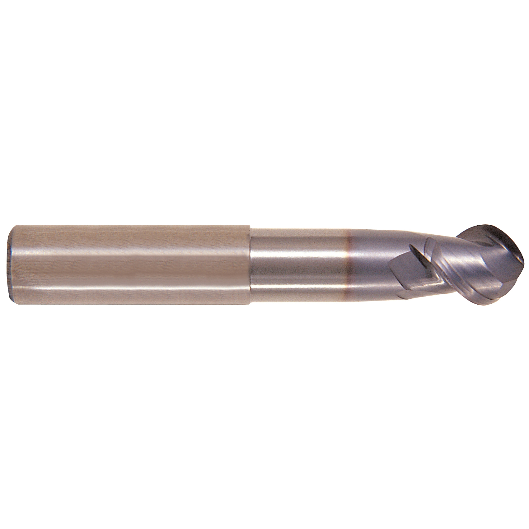 YG-1 EG910060 EG910 ALU-POWER Ball Nose Center Cut Metric Stub Length End Mill With Neck, 6 mm Dia Cutter, 5.5 mm Length of Cut, 2 Flutes, 6 mm Dia Shank, 55 mm OAL, TiCN