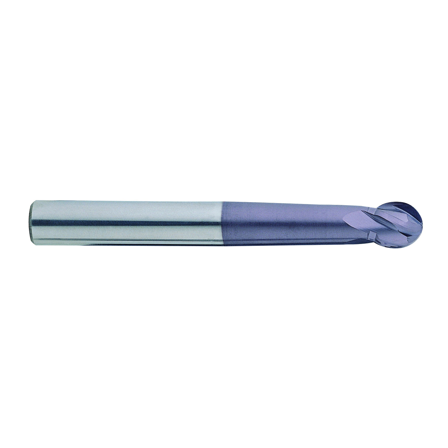 YG-1 EM673120 EM673 X-POWER Ball Nose Center Cut Economy High Performance Long Length Metric End Mill, 12 mm Dia Cutter, 13 mm Length of Cut, 4 Flutes, 12 mm Dia Shank, 100 mm OAL, AlTiN