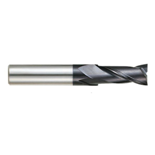 YG-1 EM810060 EM810 X-POWER Metric Short Length Single End High Performance End Mill, 6 mm Dia Cutter, 13 mm Length of Cut, 2 Flutes, 6 mm Dia Shank, 50 mm OAL, TiAlN